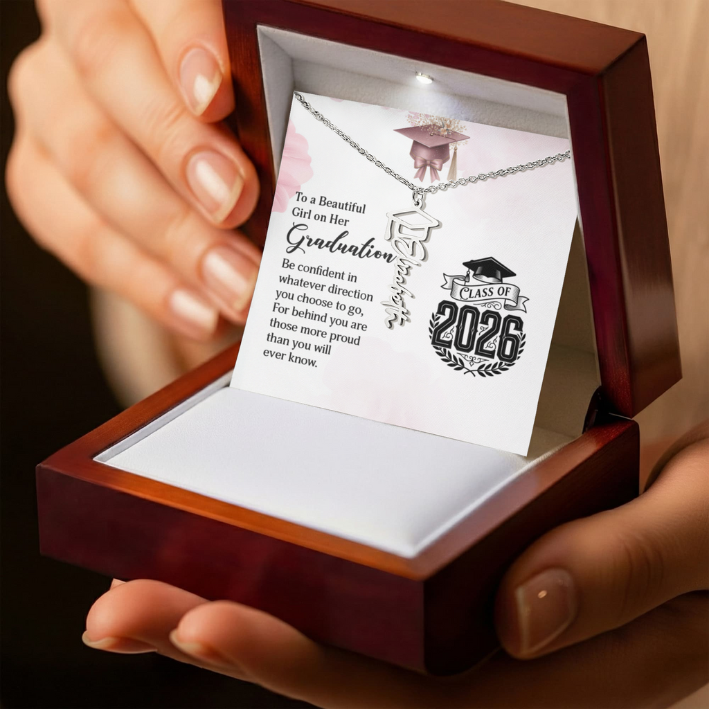 To a Beautiful Girl on Her Graduation Card, Class of 2026 Graduation Greeting Card, Proud Message Card for Daughter Granddaughter Niece, Pink Floral Cap
