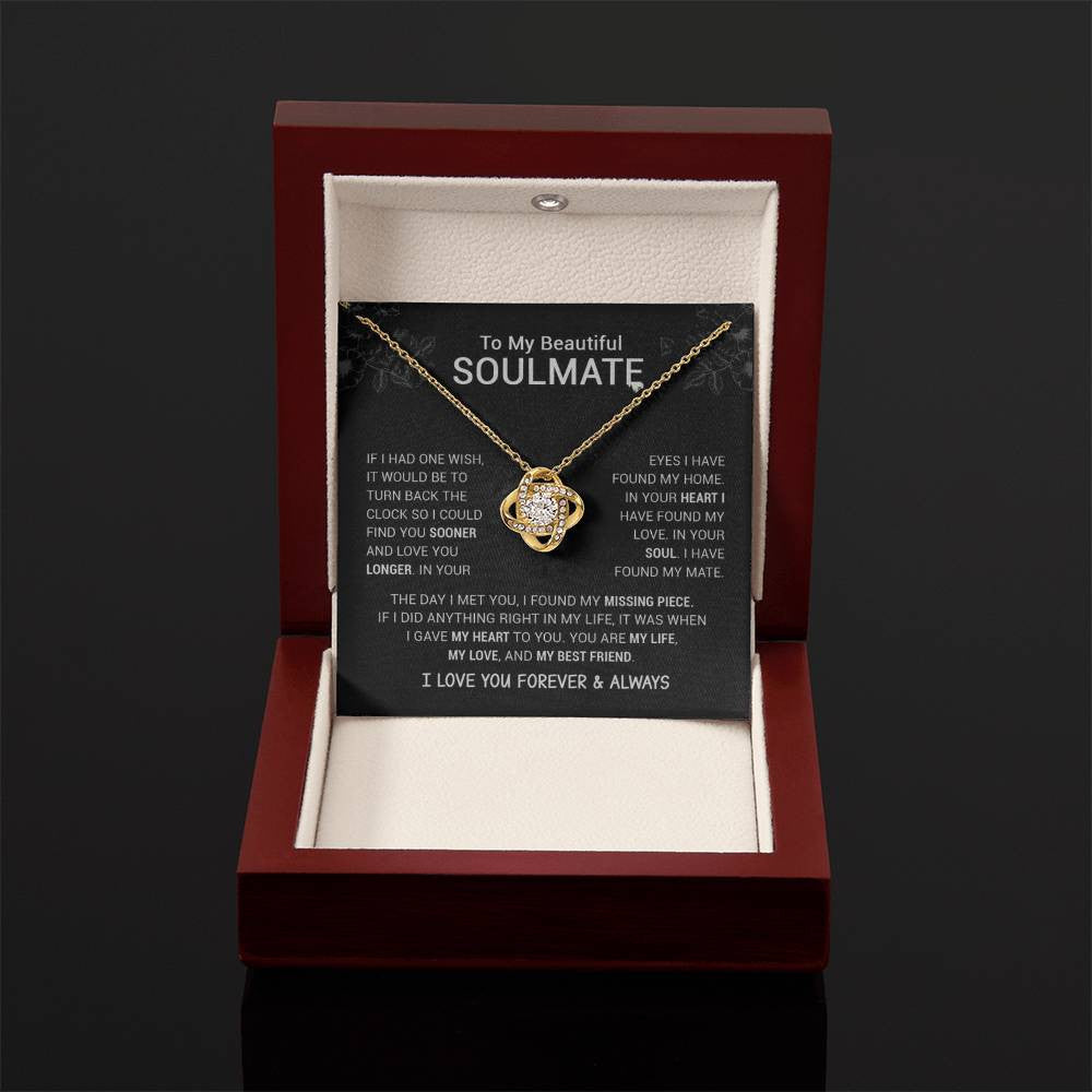 Love Knot Necklace (Yellow & White Gold Variants)