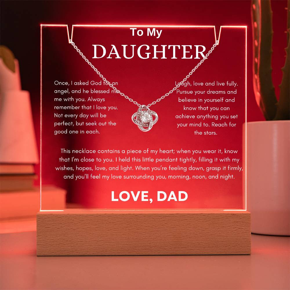 Daughter Gift [Keepsake Acrylic Bundle] (Love Knot)