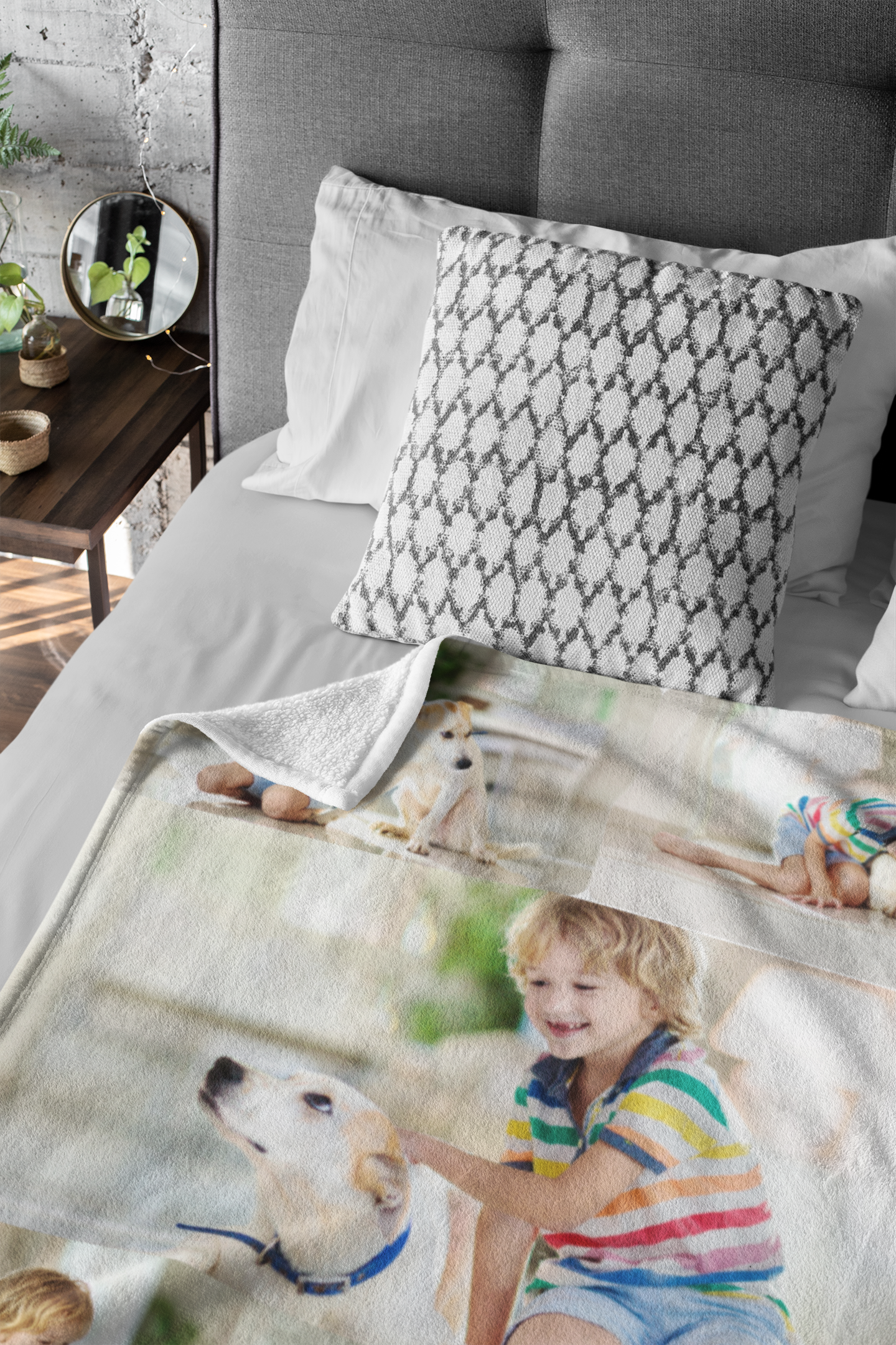 Custom Photo Collage[ Premium Sherpa Blanket] Personalized