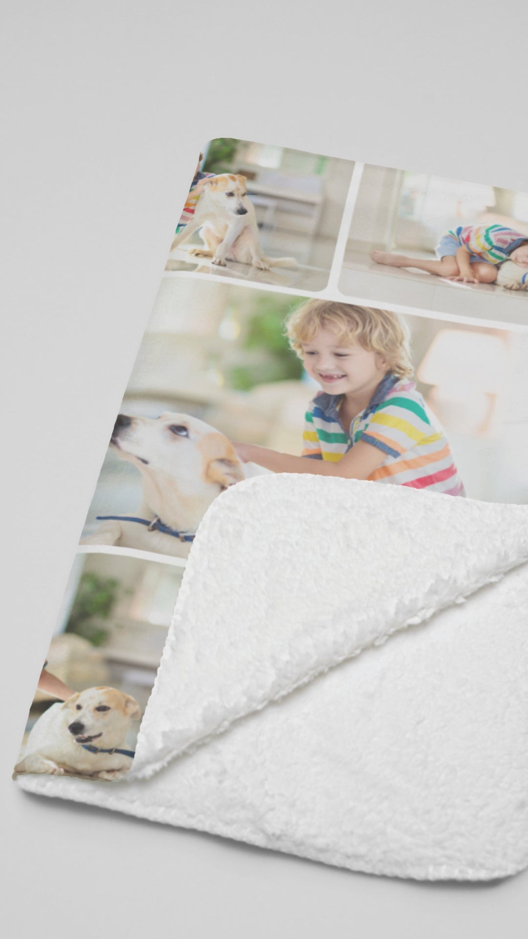 Custom Photo Collage[ Premium Sherpa Blanket] Personalized