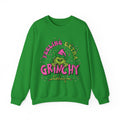 Gray sweatshirt with Grinch graphic